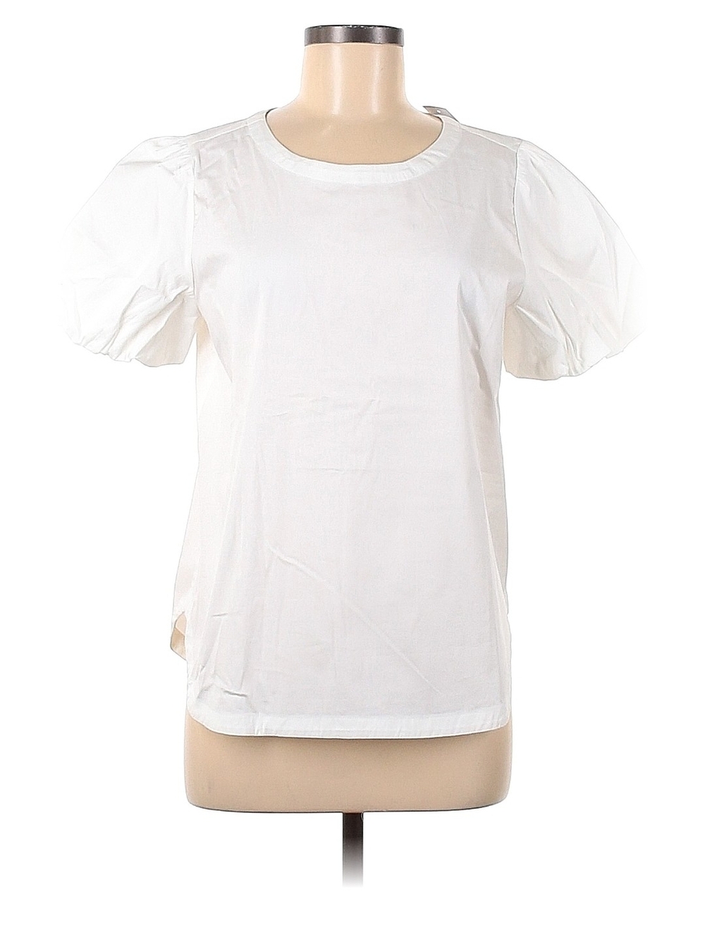 NWOT Ann Taylor White Puff Sleeve Blouse